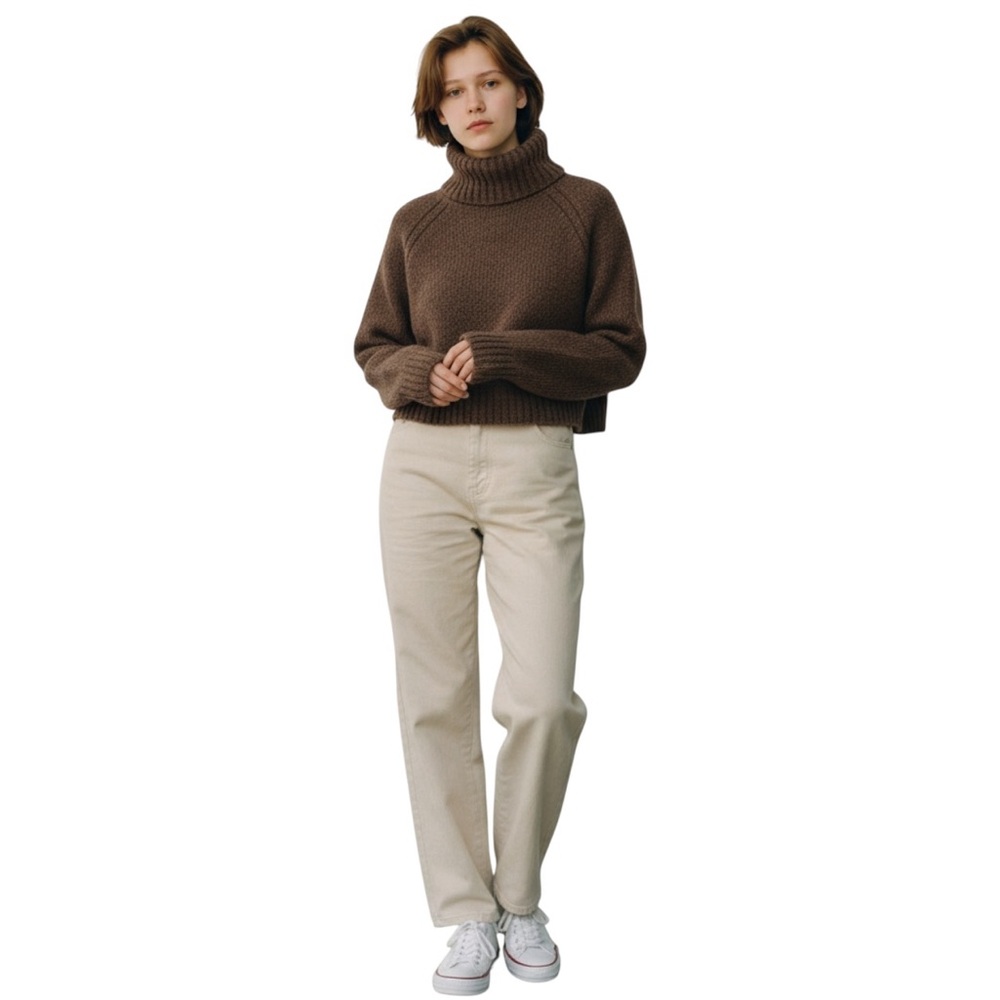 Zara Textured Brown Sweater size XS